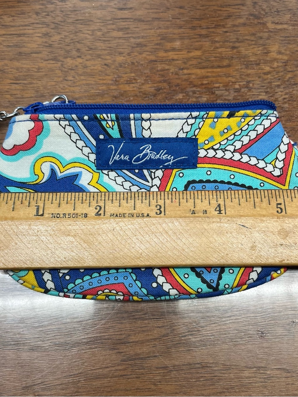 Vera Bradley Matching Zip Card Wallet and Measuring Tape - Picture 7 of 8